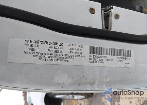 2012 Dodge Charger Se из США, поврежденный, VIN 2C3CDXBG0CH137920